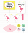 Набор декора для вечеринки "Flamingo confetti" (02804)