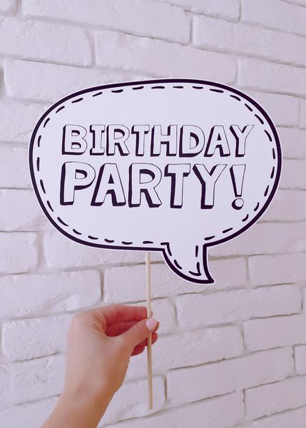 Табличка для фотосессии "Birthday Party!" (02735) 02735 фото