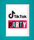 Постер "TIK TOK PARTY" 2 размера (T104) T104 фото 4