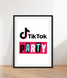 Постер "TIK TOK PARTY" 2 размера (T104) T104 фото 3