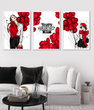 Набір фешн-постерів на день закоханих "Happy Valentine's day" 3 шт без рамок (2 розміри) 04269 фото