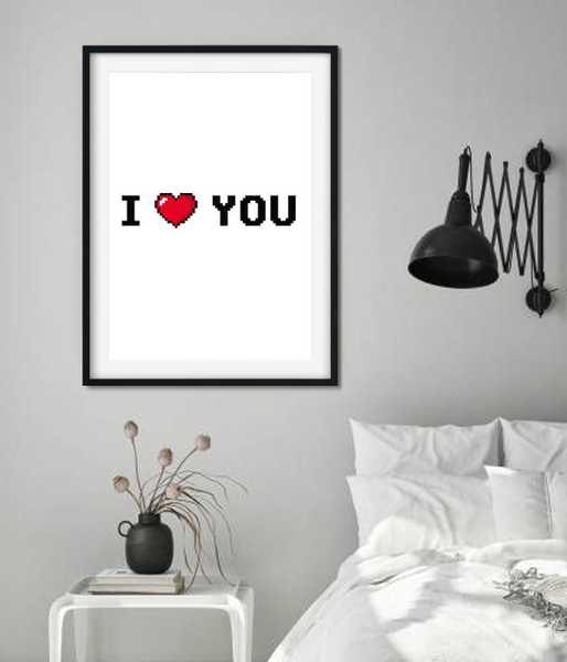 Постер "I Love you" 2 размера без рамки (04265) 04265 фото