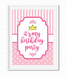 Постер для праздника принцессы "It's my birthday party" (03352) 03352 (А3) фото 2