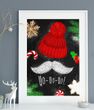 Новорічний декор - плакат Ho-Ho-Ho (2 розміри) 03301 фото