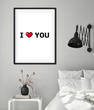 Постер "I Love you" 2 размера без рамки (04265) 04265 фото