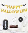 Блискуча золота гірлянда на Хелловін "Happy Halloween" (H674)