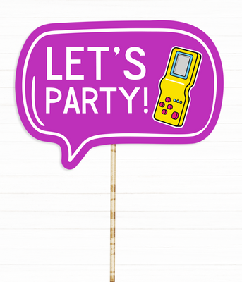 Табличка для фотосесії "Let's party" (050841) 050841 фото