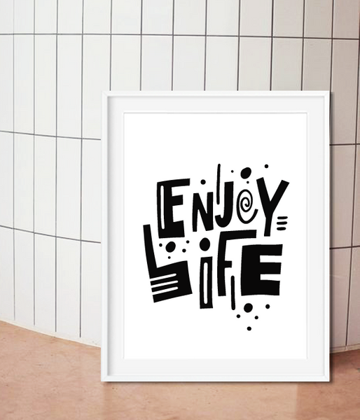 Декор для дому чи офісу - постер "Enjoy life" 2 розміри (M21080) M21080 фото