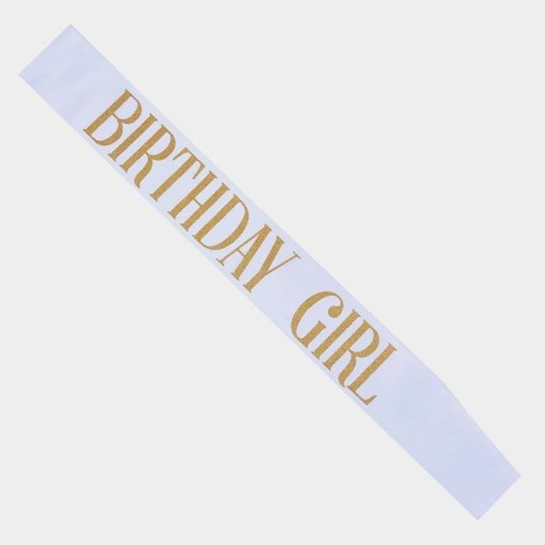 Лента через плечо на день рождения "Birthday girl" (40-238) 40-238 фото