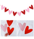 Гирлянда из больших сердец на День Святого Валентина "Red and Pink Hearts" (8 шт.) VD-770 фото 1