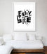 Декор для дома или офиса - постер "Enjoy life" 2 размера (M21080) M21080 фото 1