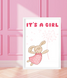 Постер для baby shower It's a girl 2 розміру (03092) 03092 (A3) фото 1