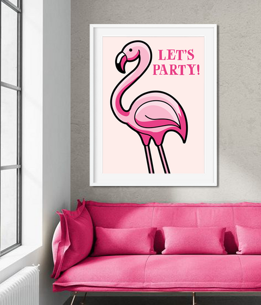 Постер для праздника "Фламинго" 2 размера (01372) 01372 фото