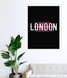 Плакат-постер для британской вечеринки "LONDON" 2 размера без рамки (04095) 04095 фото 2