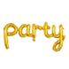Большой воздушный шар-надпись "Party" золотой 65x105 см (B332023) B332023 фото 1