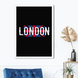 Плакат-постер для британской вечеринки "LONDON" 2 размера без рамки (04095) 04095 фото 1