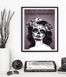 Постер на Хэллоуин "Catrina skull" 2 размера (02059)