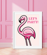 Постер для праздника "Фламинго" 2 размера (01372)