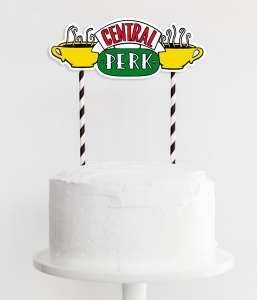 Топпер для торта для вечеринки в стиле сериала Друзья "Central Perk" (F6011) F6011 фото
