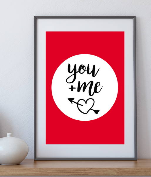 Постер "You+me" 2 размера без рамки (02881) 02881 фото