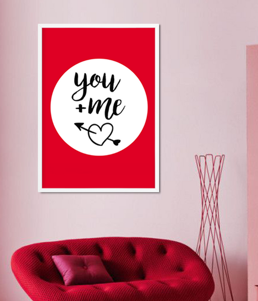 Постер "You+me" 2 размера без рамки (02881) 02881 фото