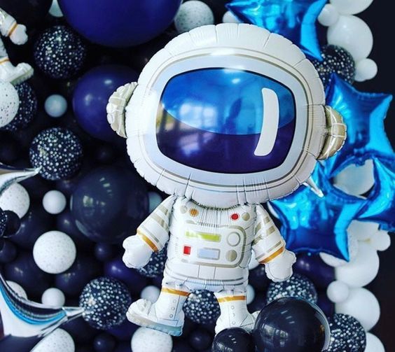 Велика повітряна куля-фігура "Космонавт" 78x60 см (B122023) B122023 фото