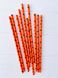 Бумажные трубочки оранжевые с летучими мышами на Хэллоуин 10 шт (034502) 034503 фото 3