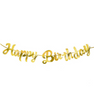 Гирлянда с надписью "Happy Birthday" 2 метра золотая (02293)