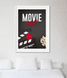 Крейдяний постер "Movie Night" 2 розміри без рамки (0271631) 0271631 фото 1