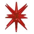 Новогодний воздушный фольгированный шар 3D звезда красная 55 см (N339800)