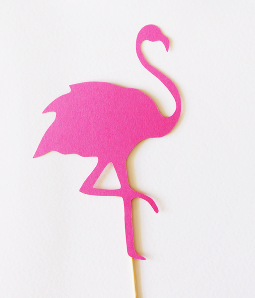 Топпер для торта "Фламинго" картонный (03085) 03085 фото