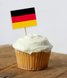 Топперы для капкейков "Флаг Германии" 10 шт (OK202322) OK202322 фото 1