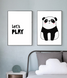 Набір із двох постерів для дитячої кімнати "Panda" 2 розміри (01778) 01778 (А3) фото 1