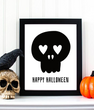Декор-постер на Хэллоуин с черепом Happy Halloween 2 размера (H4095)