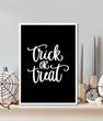 Постер на Хэллоуин "Trick or treat" 2 размера (H3021)