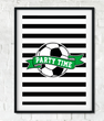 Постер для футбольной вечеринки Party Time 2 размера без рамки (F70076)