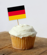 Топперы для капкейков "Флаг Германии" 10 шт (OK202322)