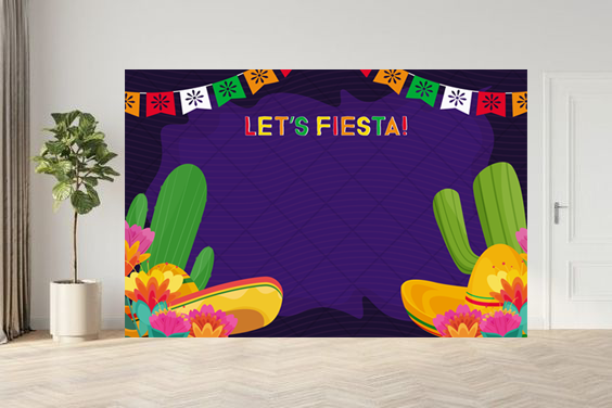 Фотофон для мексиканської вечірки "Let's Fiesta!" (04197) 04197 фото