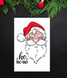 Новогодняя открытка с дедом морозом "Ho ho ho" (40-210) 40-210 фото 2