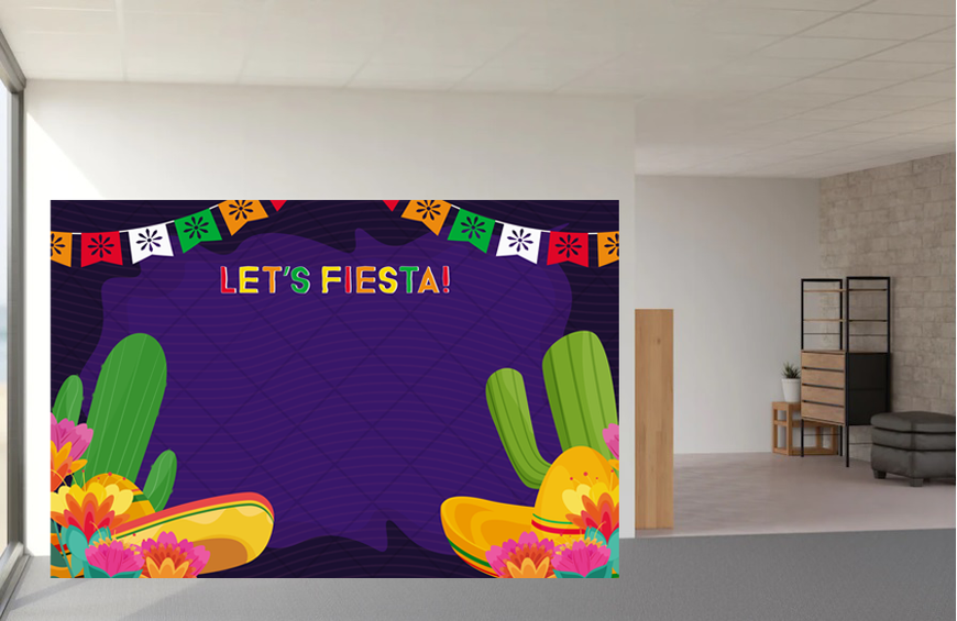 Фотофон для мексиканской вечеринки "Let's Fiesta!" (04197) 04197 фото