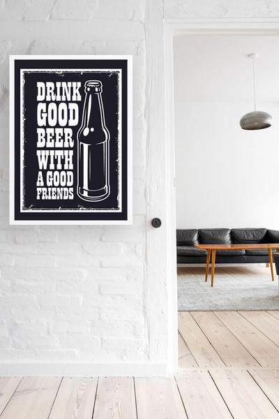 Постер для вечеринки "Drink good beer with a good friends" 2 размера (01281) A3_01281 фото