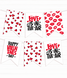 Паперова гірлянда на день закоханих  "Happy Valentine's day" 12 прапорців (04261) 04261 фото 3