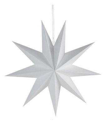 3D зірка біла 1 шт 30 см (H076) H076 фото