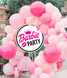 Табличка з пластику "Barbie Party" 70 см (B03315) B03315 фото 1