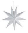 3D зірка біла 1 шт 30 см (H076)