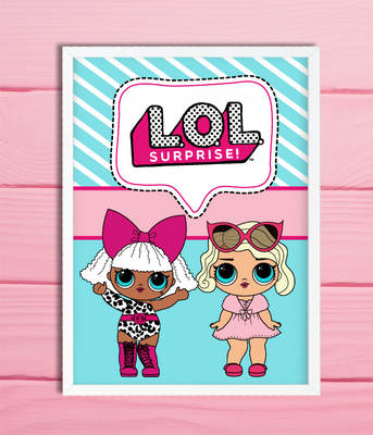 Постер "LOL SURPRISE" 2 размера без рамки (L-1) L-1 фото