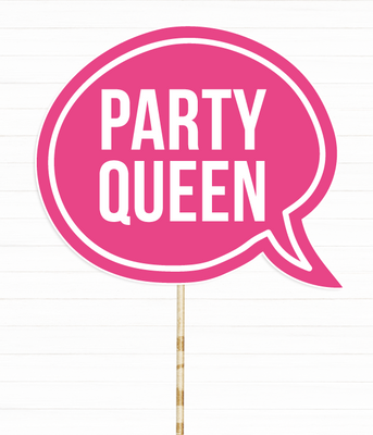 Табличка для фотосессии "Party Queen" (02577) 02577 (1) фото
