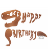 Бумажна гірлянда Happy Birthday з динозавром (D-22)