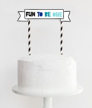 Топпер для торта на 1 год "FUN TO BE ONE" (0990016) 0990016 фото