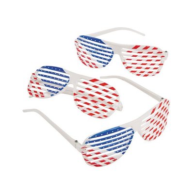 Пластиковые очки для американской вечеринки "Флаг США" (AM3147) AM3147 фото